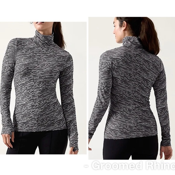 Athleta Flurry Seamless Turtleneck Base Layer Size L - Picture 1 of 5